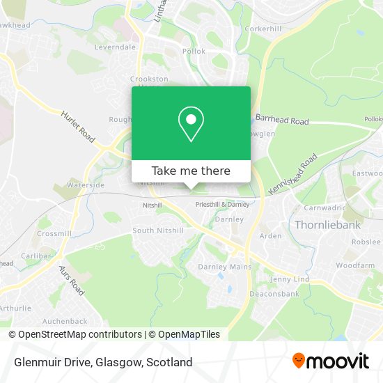 Glenmuir Drive, Glasgow map