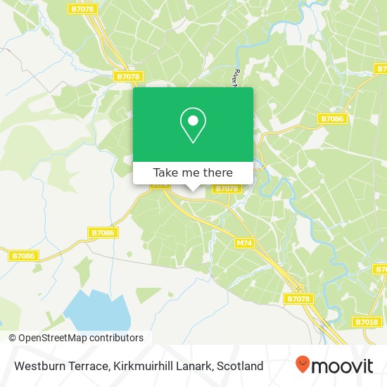 Westburn Terrace, Kirkmuirhill Lanark map