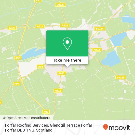 Forfar Roofing Services, Glenogil Terrace Forfar Forfar DD8 1NG map