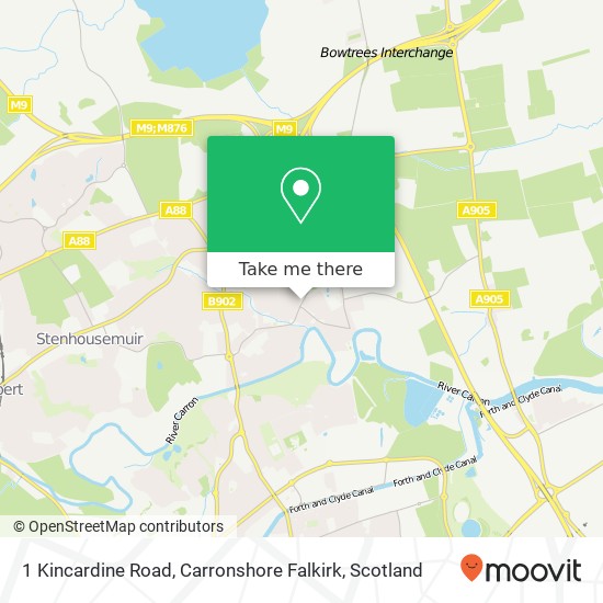 1 Kincardine Road, Carronshore Falkirk map
