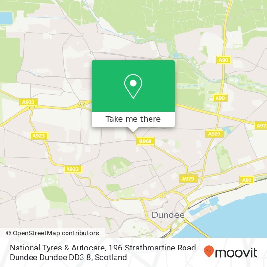 National Tyres & Autocare, 196 Strathmartine Road Dundee Dundee DD3 8 map