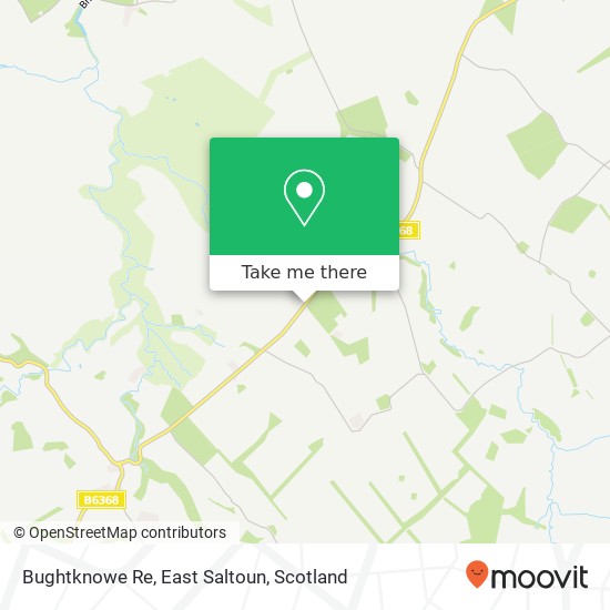 Bughtknowe Re, East Saltoun map