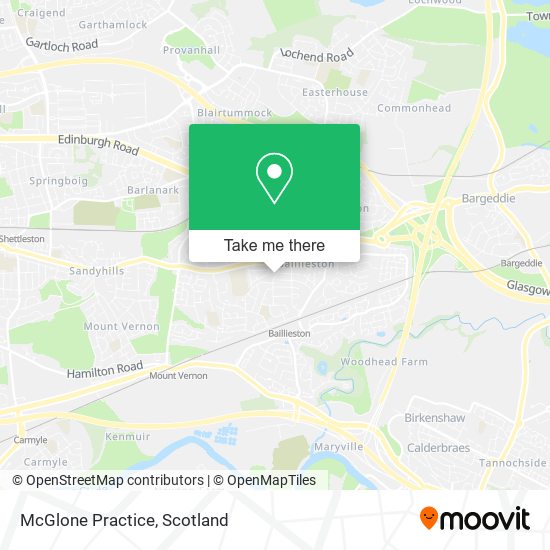 McGlone Practice map