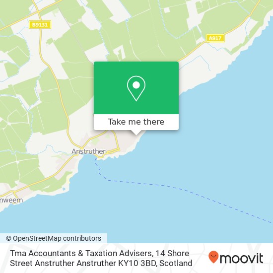 Tma Accountants & Taxation Advisers, 14 Shore Street Anstruther Anstruther KY10 3BD map