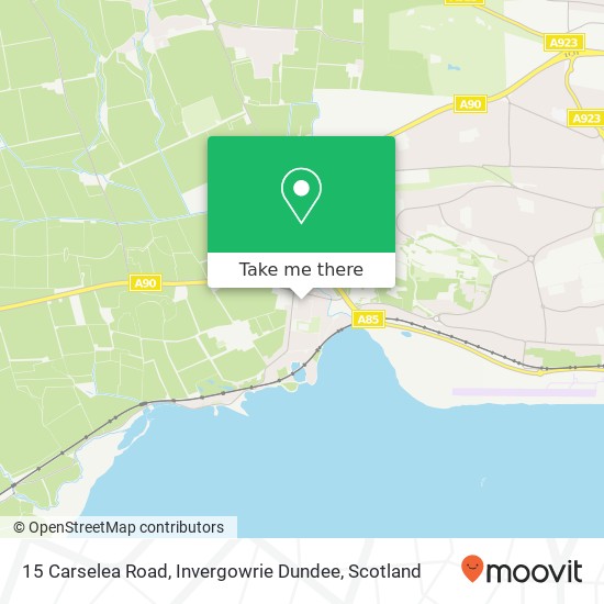 15 Carselea Road, Invergowrie Dundee map