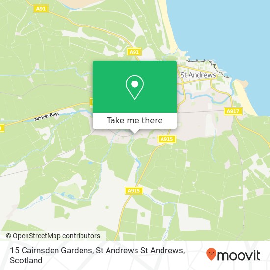 15 Cairnsden Gardens, St Andrews St Andrews map