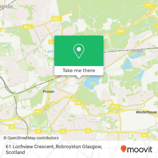 61 Lochview Crescent, Robroyston Glasgow map