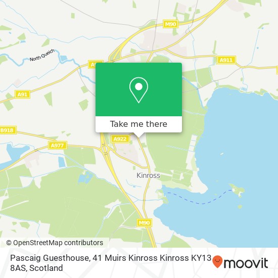 Pascaig Guesthouse, 41 Muirs Kinross Kinross KY13 8AS map