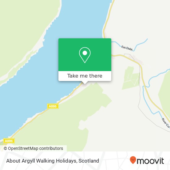 About Argyll Walking Holidays map