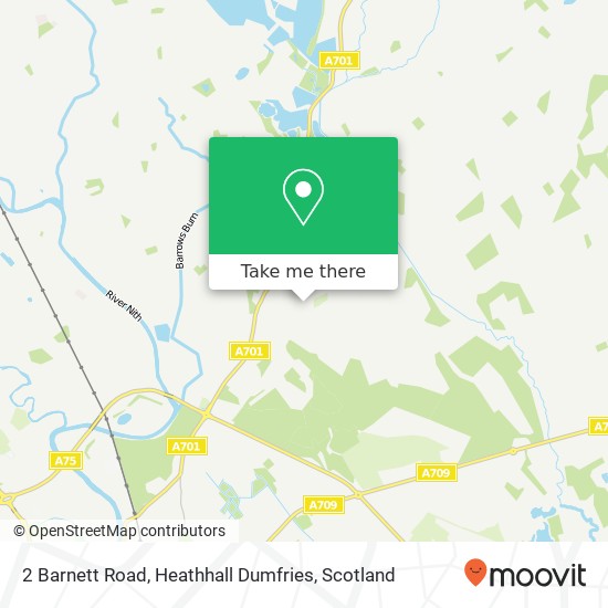 2 Barnett Road, Heathhall Dumfries map