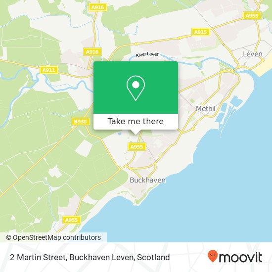 2 Martin Street, Buckhaven Leven map