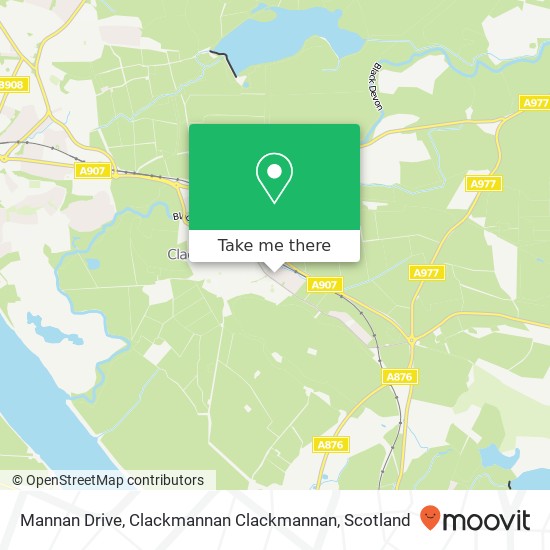 Mannan Drive, Clackmannan Clackmannan map
