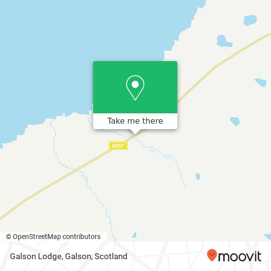 Galson Lodge, Galson map