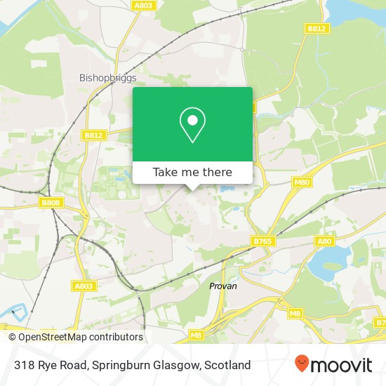 318 Rye Road, Springburn Glasgow map