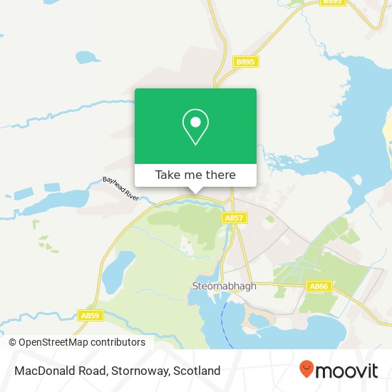 MacDonald Road, Stornoway map