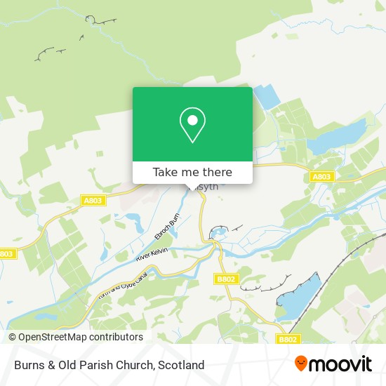 Burns & Old Parish Church map