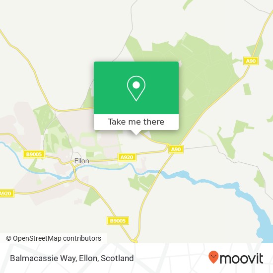 Balmacassie Way, Ellon map