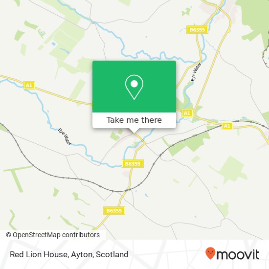 Red Lion House, Ayton map