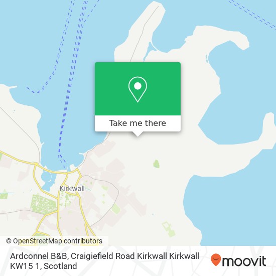 Ardconnel B&B, Craigiefield Road Kirkwall Kirkwall KW15 1 map