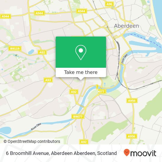 6 Broomhill Avenue, Aberdeen Aberdeen map