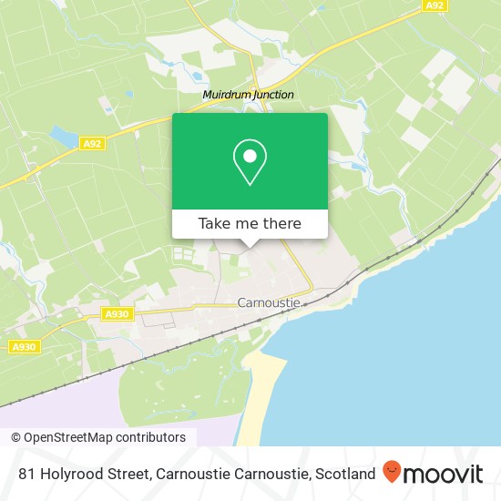 81 Holyrood Street, Carnoustie Carnoustie map