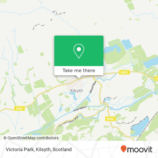 Victoria Park, Kilsyth map