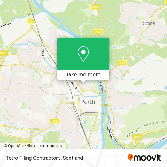 Tetro Tiling Contractors map