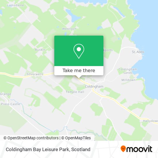 Coldingham Bay Leisure Park map