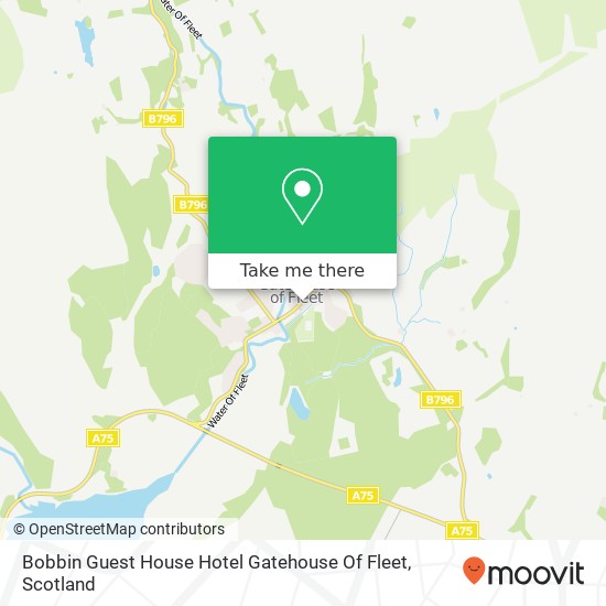 Bobbin Guest House Hotel Gatehouse Of Fleet map
