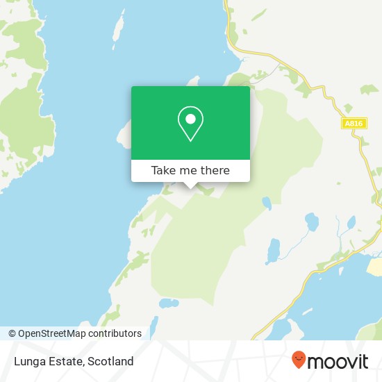 Lunga Estate, Craobh Haven Lochgilphead map
