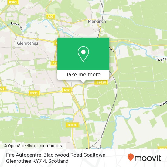 Fife Autocentre, Blackwood Road Coaltown Glenrothes KY7 4 map