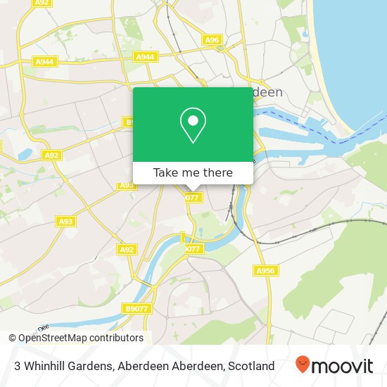 3 Whinhill Gardens, Aberdeen Aberdeen map