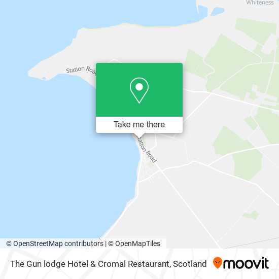 The Gun lodge Hotel & Cromal Restaurant map