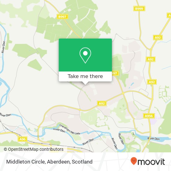 Middleton Circle, Aberdeen map