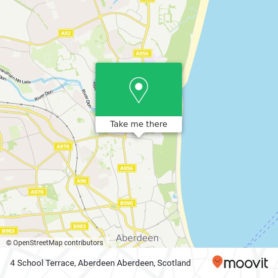 4 School Terrace, Aberdeen Aberdeen map