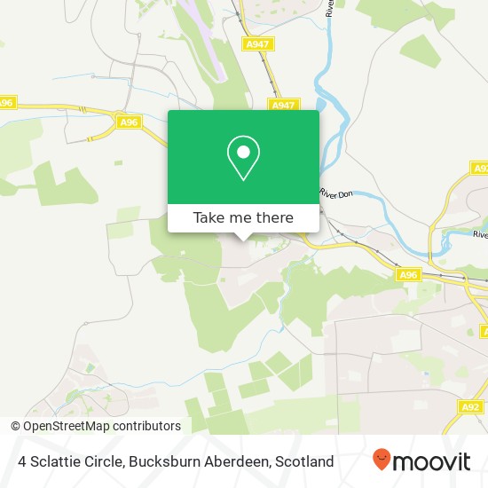 4 Sclattie Circle, Bucksburn Aberdeen map