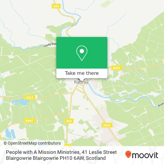 People with A Mission Ministries, 41 Leslie Street Blairgowrie Blairgowrie PH10 6AW map