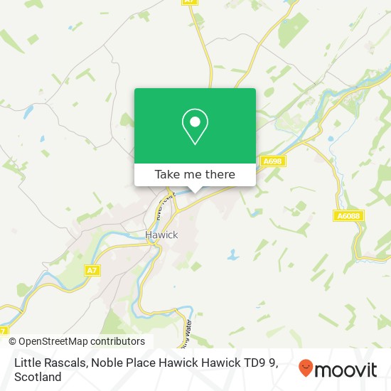 Little Rascals, Noble Place Hawick Hawick TD9 9 map