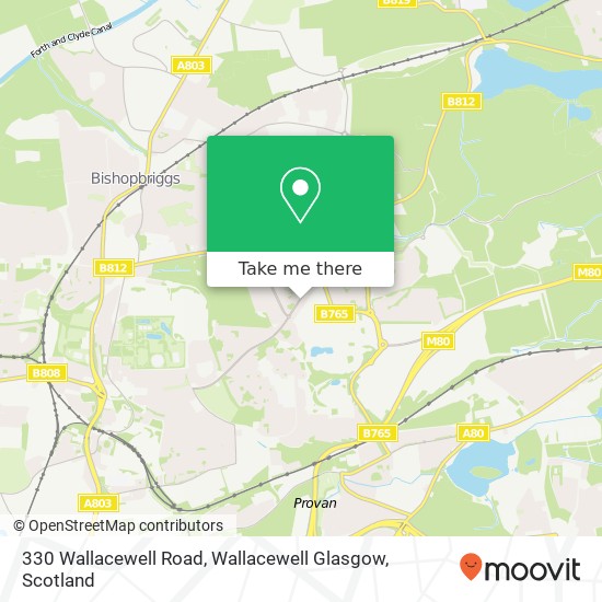 330 Wallacewell Road, Wallacewell Glasgow map