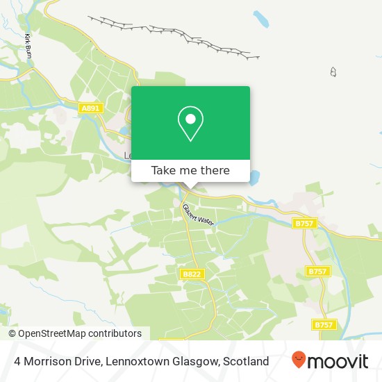 4 Morrison Drive, Lennoxtown Glasgow map