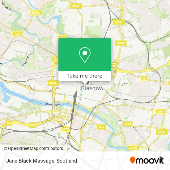 Jane Black Massage map