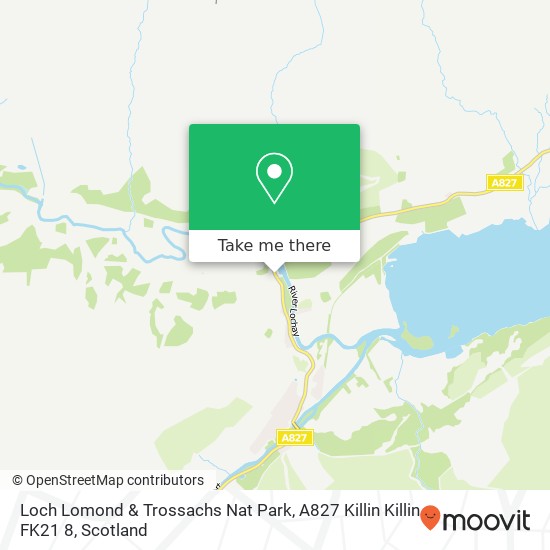 Loch Lomond & Trossachs Nat Park, A827 Killin Killin FK21 8 map