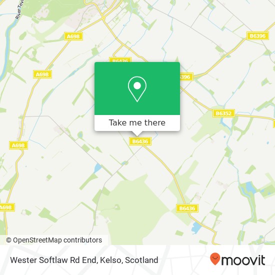 Wester Softlaw Rd End, Kelso map