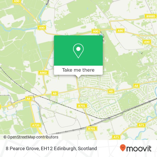 8 Pearce Grove, EH12 Edinburgh map