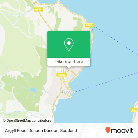 Argyll Road, Dunoon Dunoon map
