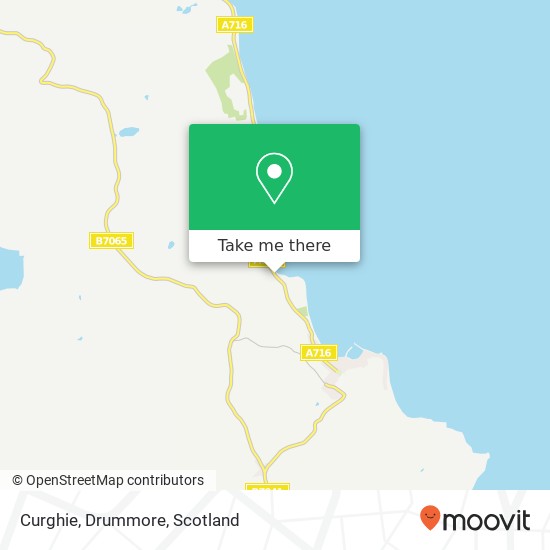 Curghie, Drummore map