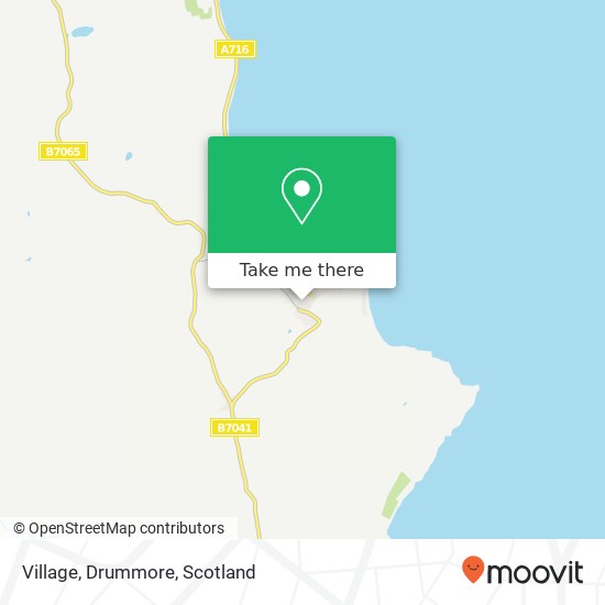 Village, Drummore map
