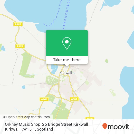 Orkney Music Shop, 26 Bridge Street Kirkwall Kirkwall KW15 1 map