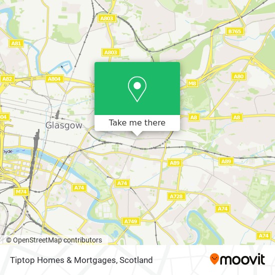 Tiptop Homes & Mortgages map