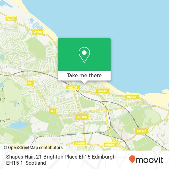 Shapes Hair, 21 Brighton Place Eh15 Edinburgh EH15 1 map